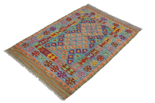 Originele oude stijl Kelim Afghan 150 X 103 Cm Top staat