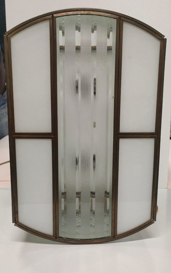 Image 1 of Unieke set 'High End' lampen Art Deco stijl by Fredrick Ramond Glassman (Frank Lloyd Wright Style) 