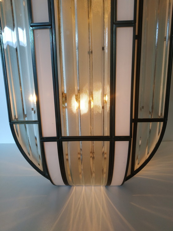 Image 1 of Unieke set 'High End' lampen Art Deco stijl by Fredrick Ramond Glassman (Frank Lloyd Wright Style) 