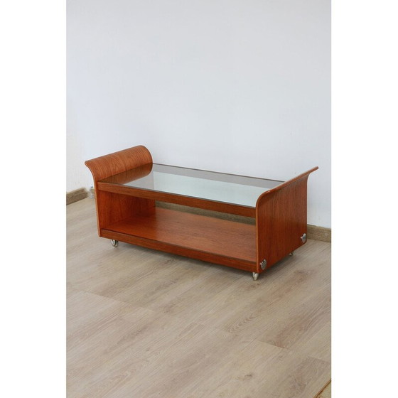 Image 1 of Tulip" vintage salontafel van gebogen multiplex voor G-Plan, UK 1970