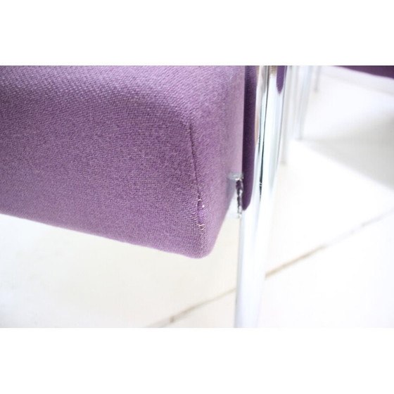 Image 1 of Vintage fauteuil in chroomstaal en stof, Duitsland 1970