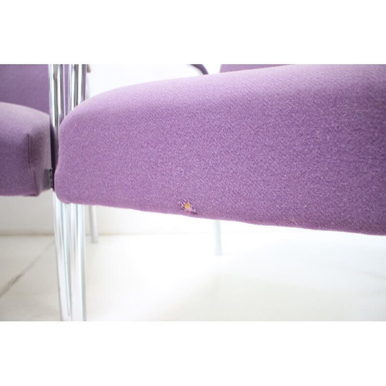 Image 1 of Vintage fauteuil in chroomstaal en stof, Duitsland 1970