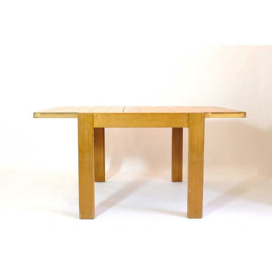 Image 1 of Vintage grenen uitschuifbare tafel, 1980