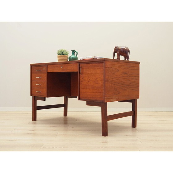 Image 1 of Teakhouten bureau, Deens ontwerp, jaren 1960, productie: Denemarken