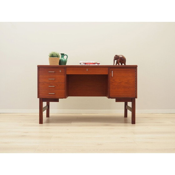 Image 1 of Teakhouten bureau, Deens ontwerp, jaren 1960, productie: Denemarken