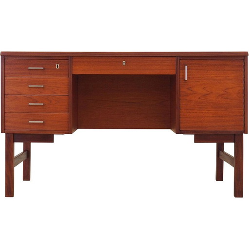 Teakhouten bureau, Deens ontwerp, jaren 1960, productie: Denemarken