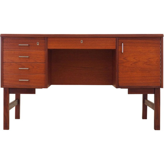 Image 1 of Teakhouten bureau, Deens ontwerp, jaren 1960, productie: Denemarken