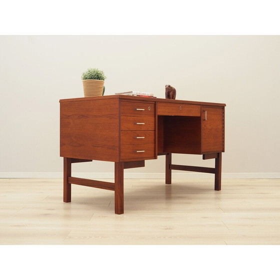 Image 1 of Teakhouten bureau, Deens ontwerp, jaren 1960, productie: Denemarken