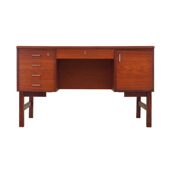 Image 1 of Teakhouten bureau, Deens ontwerp, jaren 1960, productie: Denemarken