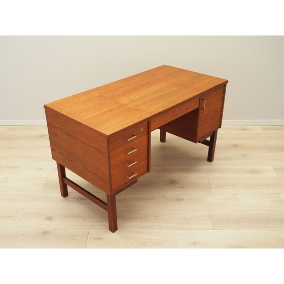 Image 1 of Teakhouten bureau, Deens ontwerp, jaren 1960, productie: Denemarken