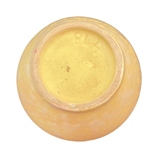 Gele keramiek Gramann Keramik vaas, Duitsland, 1970S