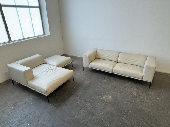 Image 1 of Cassina Moove designer leren groep Zeldzaam!