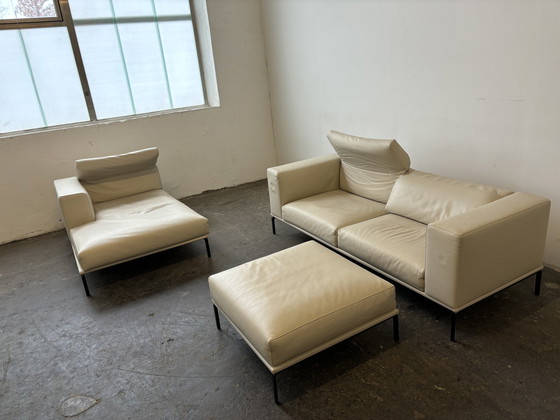 Image 1 of Cassina Moove designer leren groep Zeldzaam!