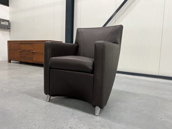 Image 1 of Leolux Dolcinea Fauteuil Arkadia leer Bruin