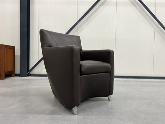 Image 1 of Leolux Dolcinea Fauteuil Arkadia leer Bruin