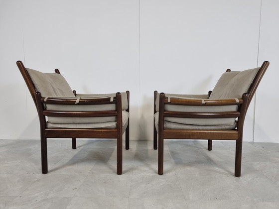 Image 1 of Paar Illum Wickelso Genius fauteuils, jaren 60