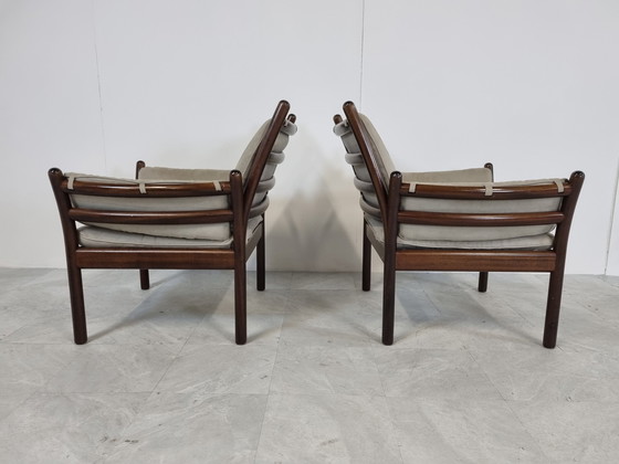 Image 1 of Paar Illum Wickelso Genius fauteuils, jaren 60