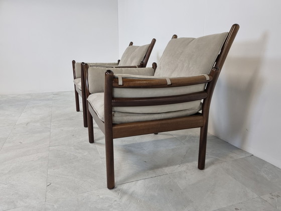 Image 1 of Paar Illum Wickelso Genius fauteuils, jaren 60