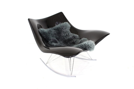 Image 1 of "Stingray" Lounge / Schommelstoel van Thomas Petersen voor Fredericia Denemarken, Red dot Award