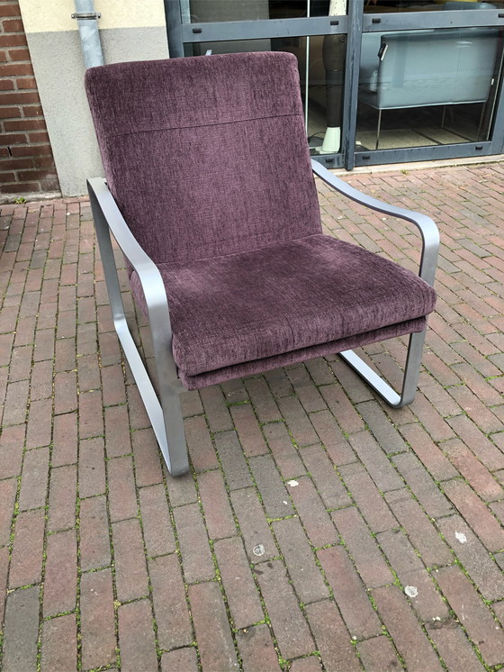 Image 1 of Rolf benz 568 paars stof fauteuil