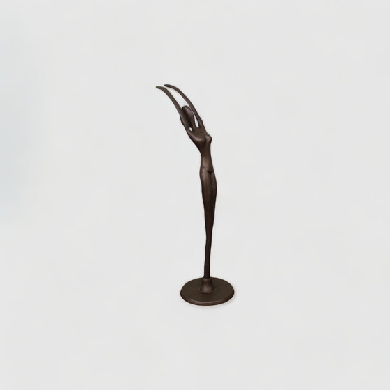 Image 1 of Vintage bronzen beeldje ballerina 4/6