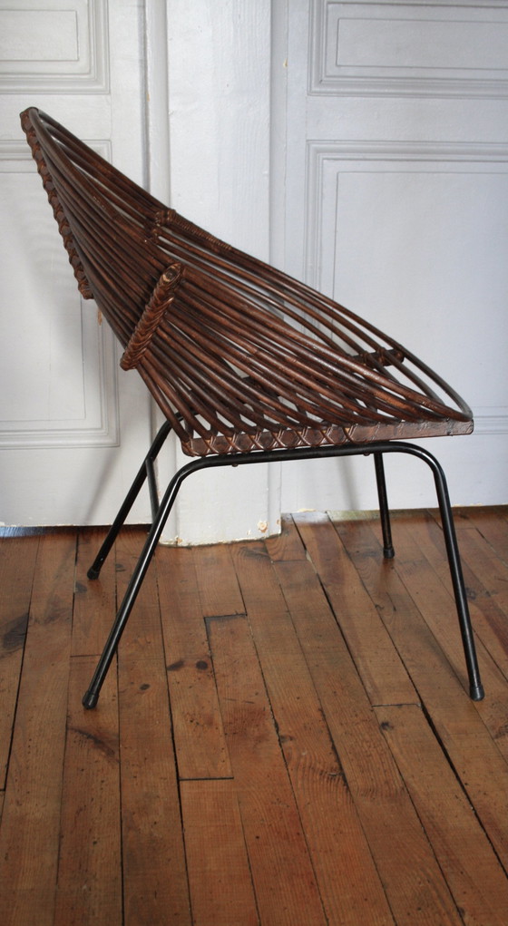 Image 1 of Rohé Noordwoolde rotan & bamboe fauteuil/stoel