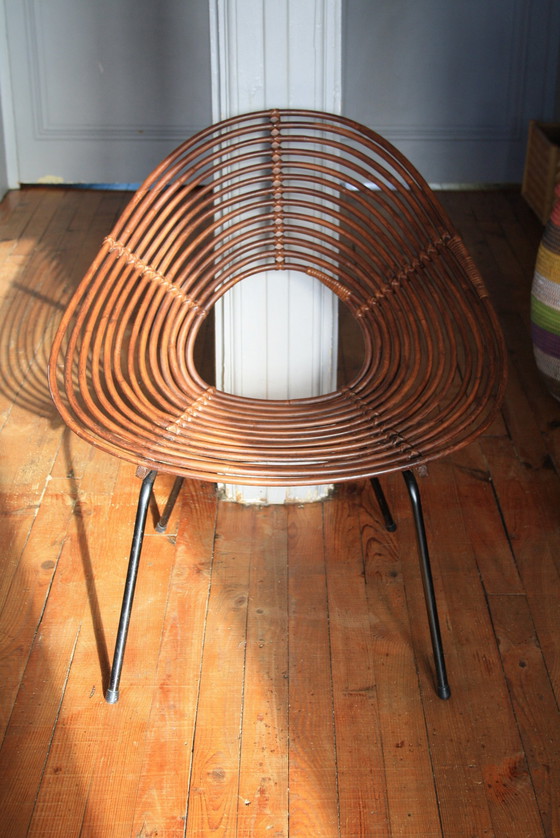 Image 1 of Rohé Noordwoolde rotan & bamboe fauteuil/stoel