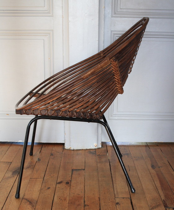 Image 1 of Rohé Noordwoolde rotan & bamboe fauteuil/stoel