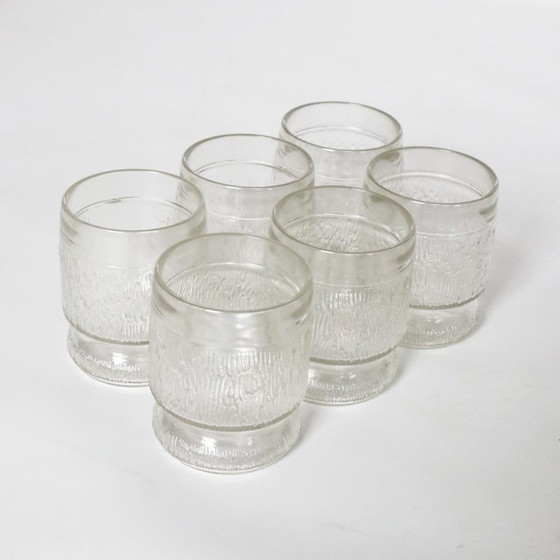 Image 1 of Vintage Riihimäki Drinkglazen Nieuw In Doos Fins Design Glas