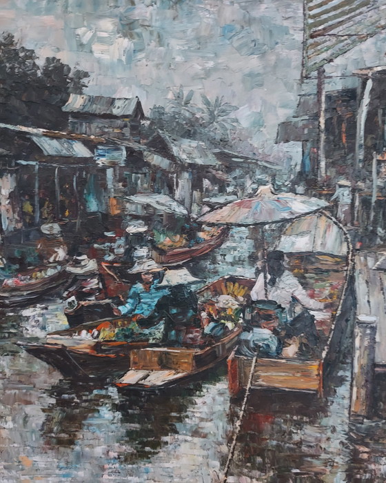 Image 1 of Schilderij Afkomstig Van "Thai School"