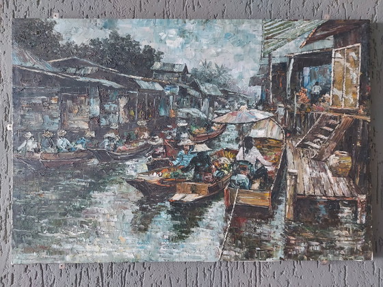 Image 1 of Schilderij Afkomstig Van "Thai School"