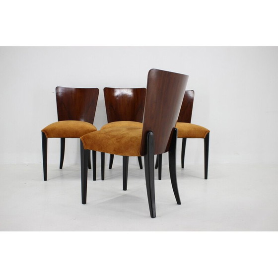 Image 1 of Set van 4 vintage eetkamerstoelen H-214 van Jindrich Halabala voor Up Závody, 1950