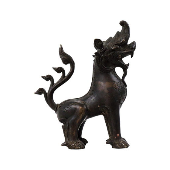 Image 1 of Bronzen Foo Dog Beeld