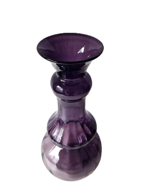 Image 1 of Grote Paarse Vintage Vaas - 38,5 cm
