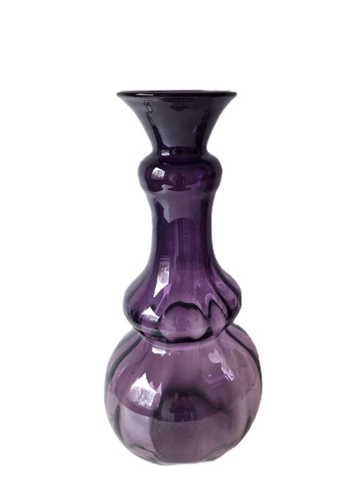 Grote Paarse Vintage Vaas - 38,5 cm