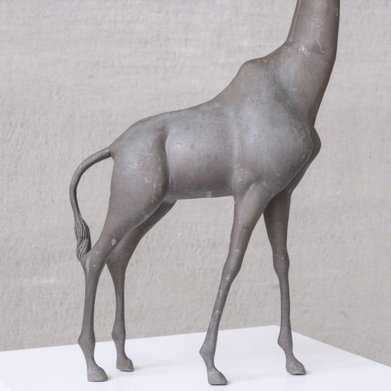 Image 1 of Vintage giraffe in gepatineerd messing, Frankrijk 1960