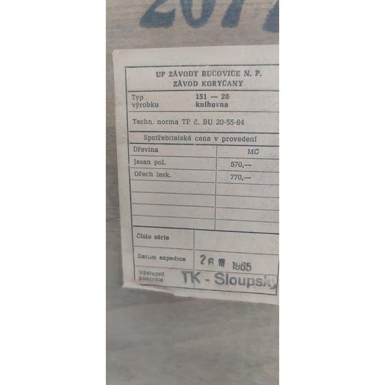 Image 1 of Vintage houten boekenkast door Up Závody, Tsjecho-Slowakije 1965