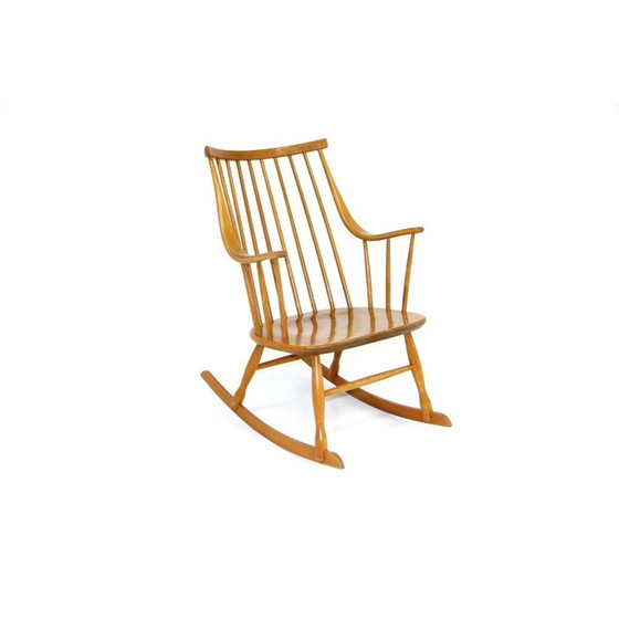 Image 1 of Vintage beukenhouten fauteuil van Nesto Stolfabrik, Zweden 1960