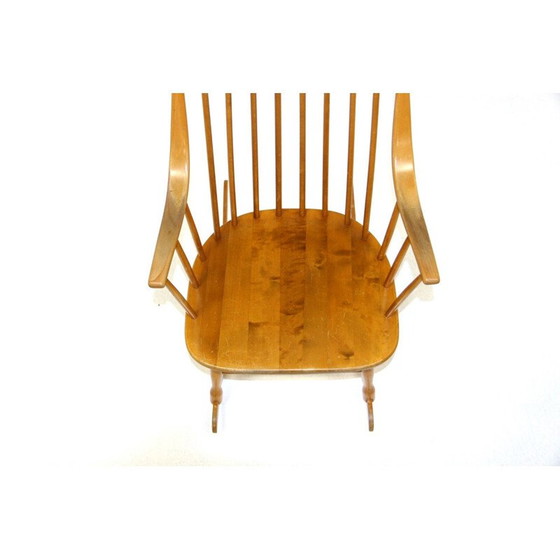 Image 1 of Vintage beukenhouten fauteuil van Nesto Stolfabrik, Zweden 1960