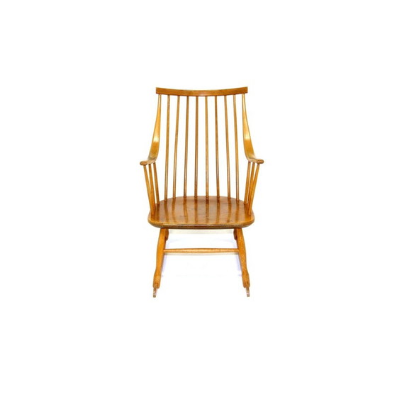 Image 1 of Vintage beukenhouten fauteuil van Nesto Stolfabrik, Zweden 1960