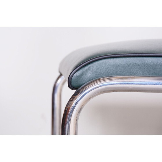 Image 1 of Set van 4 Bauhaus vintage eetkamerstoelen van Anton Lorenz voor Slezak Factories