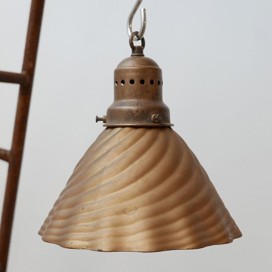 Image 1 of Vintage X Ray Gouden Kwik Schaduw Hanglamp