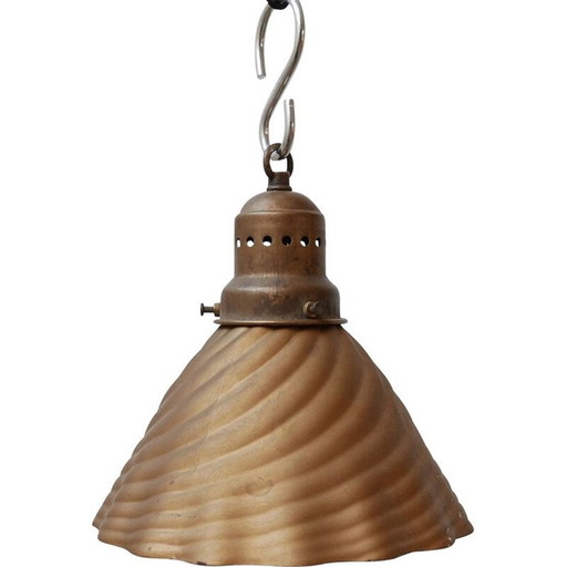 Vintage X Ray Gouden Kwik Schaduw Hanglamp