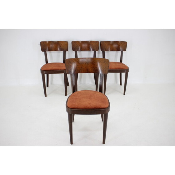 Image 1 of Set van 4 vintage eetkamerstoelen, Tsjecho-Slowakije 1940