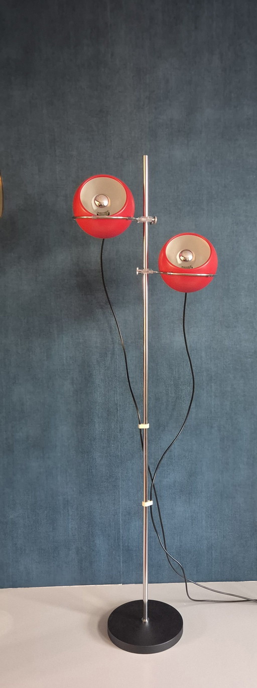 Gepo Vloerlamp / Bollenlamp Jaren 60