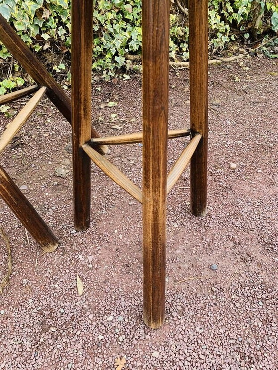 Image 1 of Set van drie Brutalistische driepootkrukken