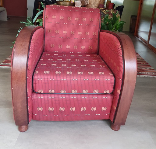 2x Art Deco stijl fauteuil