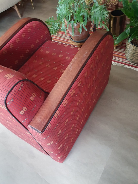 Image 1 of 2x Art Deco stijl fauteuil