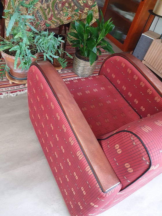 Image 1 of 2x Art Deco stijl fauteuil