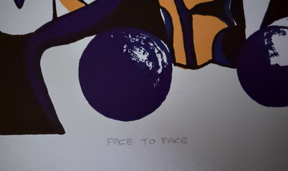 Image 1 of Maartje Wijngaarden: "Face To Face". Hand Gesigneerd En Genummerd 13/24.